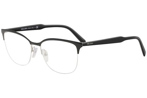 prada half frame eyeglasses